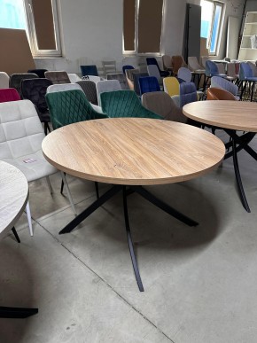 Стол ДАРИО D100 Дуб Канзас / Черный каркас М-City в Златоусте - zlatoust.mebel24.online | фото 9
