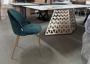 Стол ENNA 220 KL-188 Контрастный мрамор матовый, итальянская керамика/ каркас цвета шампань, ®DISAUR в Златоусте - zlatoust.mebel24.online | фото 7