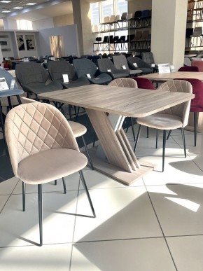 Стол EXEL 140 Дуб Трюфель/ Алюминий М-City в Златоусте - zlatoust.mebel24.online | фото 2