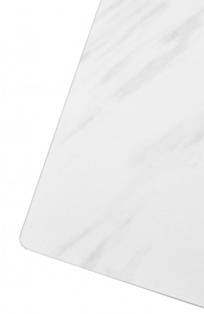 Стол FONDI 180 MARBLES KL-99 Белый мрамор матовый, итальянская керамика/ черный каркас, ®DISAUR в Златоусте - zlatoust.mebel24.online | фото 6