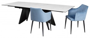 Стол IVAR 200 MARBLES KL-99 Белый мрамор, итальянская керамика, ®DISAUR в Златоусте - zlatoust.mebel24.online | фото 4