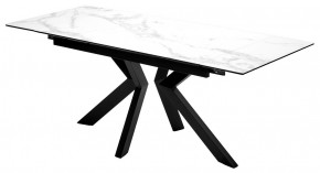 Стол Кентукки 3 140 БЕЛЫЙ МРАМОР, стекло / ЧЕРНЫЙ, М-City в Златоусте - zlatoust.mebel24.online | фото 10