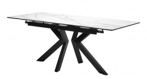 Стол Кентукки 3 140 БЕЛЫЙ МРАМОР, стекло / ЧЕРНЫЙ, М-City в Златоусте - zlatoust.mebel24.online | фото 9