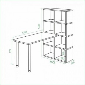 Стол компьютерный Bartolo в Златоусте - zlatoust.mebel24.online | фото 3