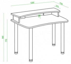 Стол компьютерный Домино Lite СКЛ-Софт120МО+НКИЛ120 в Златоусте - zlatoust.mebel24.online | фото 2