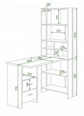 Стол компьютерный Домино Lite СТЛ-ОВ+С100Прям+ТЯЛ в Златоусте - zlatoust.mebel24.online | фото 2