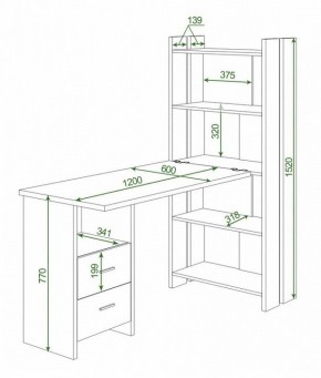 Стол компьютерный Домино Lite СТЛ-ОВ+С120Прям+ТЯЛ в Златоусте - zlatoust.mebel24.online | фото 2