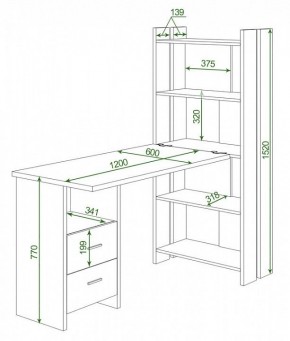 Стол компьютерный Домино Lite СТЛ-ОВ+С120Р в Златоусте - zlatoust.mebel24.online | фото 2