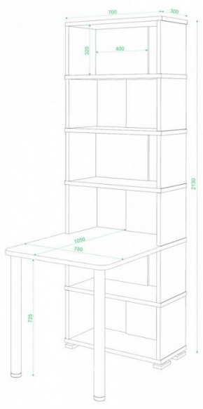 Стол компьютерный Домино СБ-10М/6 в Златоусте - zlatoust.mebel24.online | фото 2