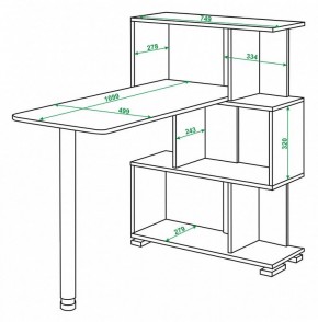 Стол компьютерный Домино СЛ-5-3СТ в Златоусте - zlatoust.mebel24.online | фото 2