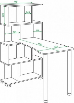 Стол компьютерный Домино СЛ-5-4СТ-2 в Златоусте - zlatoust.mebel24.online | фото 2