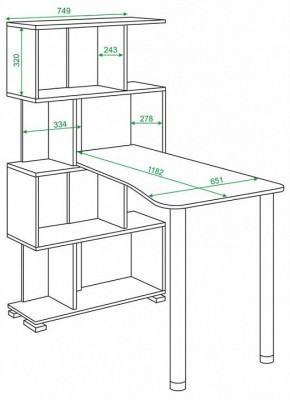 Стол компьютерный Домино СЛ-5-4СТ-2 в Златоусте - zlatoust.mebel24.online | фото 2