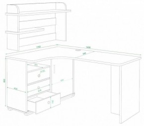 Стол компьютерный Домино СР-145 в Златоусте - zlatoust.mebel24.online | фото 2