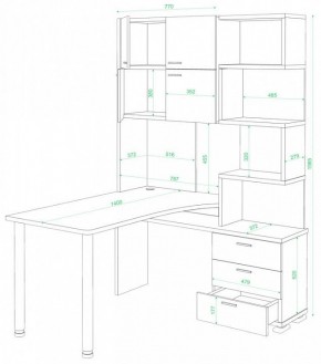 Стол компьютерный Домино СР-500М/140 в Златоусте - zlatoust.mebel24.online | фото 2