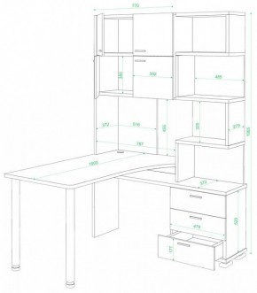 Стол компьютерный Домино СР-500М/190 в Златоусте - zlatoust.mebel24.online | фото 2