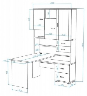 Стол компьютерный Домино СР-620/140 в Златоусте - zlatoust.mebel24.online | фото 2