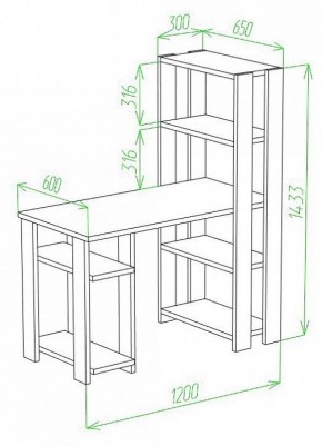 Стол компьютерный Slim СТН-145/120 в Златоусте - zlatoust.mebel24.online | фото 2