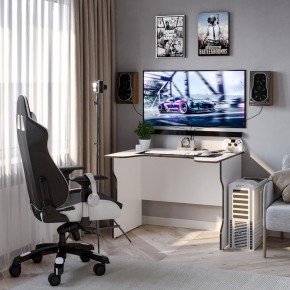 Стол компьютерный ВАРДИГ K2 100x82, белый/черный в Златоусте - zlatoust.mebel24.online | фото 4