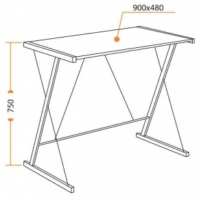 Стол компьютерный WD-09 в Златоусте - zlatoust.mebel24.online | фото 6