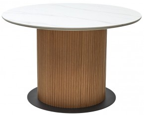 Стол MESA D120 цвет БЕЛЫЙ МРАМОР M326 / Каркас OAK, ®DISAUR в Златоусте - zlatoust.mebel24.online | фото 9