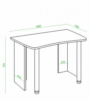 Стол офисный Домино Лайт СКЛ-Софт120 в Златоусте - zlatoust.mebel24.online | фото 3