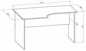 Стол офисный Офис ОФ-10 в Златоусте - zlatoust.mebel24.online | фото 4