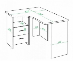 Стол письменный Домино Lite СКЛ-Угл 120 в Златоусте - zlatoust.mebel24.online | фото 2