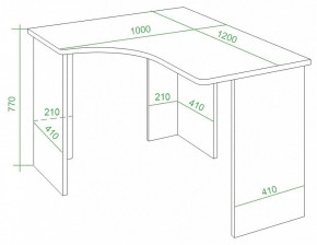 Стол письменный Домино Lite СКЛ-Угл120 в Златоусте - zlatoust.mebel24.online | фото 3