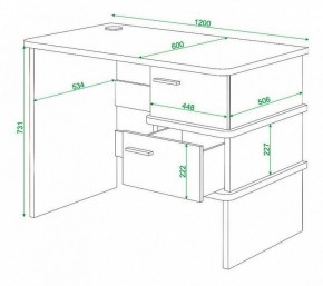 Стол письменный Домино нельсон СД-15С в Златоусте - zlatoust.mebel24.online | фото 3