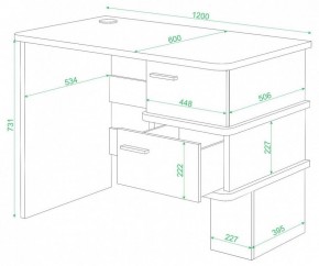 Стол письменный Домино СД-15 С в Златоусте - zlatoust.mebel24.online | фото 2