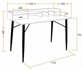 Стол письменный WD-13 в Златоусте - zlatoust.mebel24.online | фото