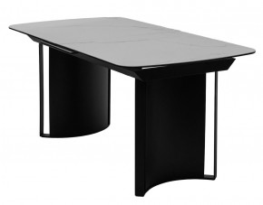 Стол RASMUS 160 TL-45 Белый мрамор, испанская керамика / черный каркас, ®DISAUR в Златоусте - zlatoust.mebel24.online | фото 1