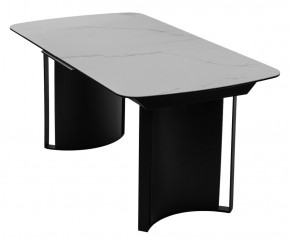 Стол RASMUS 160 TL-45 Белый мрамор, испанская керамика / черный каркас, ®DISAUR в Златоусте - zlatoust.mebel24.online | фото 3