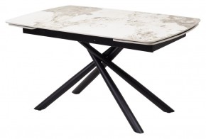 Стол RIVOLI 140 GLOSS LUXURY PANDORA SOLID CERAMIC / BLACK, ®DISAUR в Златоусте - zlatoust.mebel24.online | фото 1