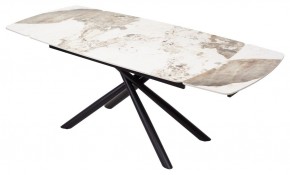 Стол RIVOLI 140 GLOSS LUXURY PANDORA SOLID CERAMIC / BLACK, ®DISAUR в Златоусте - zlatoust.mebel24.online | фото 2