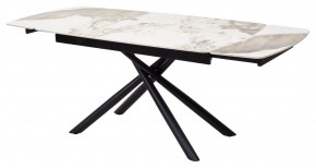 Стол RIVOLI 140 GLOSS LUXURY PANDORA SOLID CERAMIC / BLACK, ®DISAUR в Златоусте - zlatoust.mebel24.online | фото 7