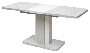 Стол STORK 120 Белый бетон/ Белый М-City в Златоусте - zlatoust.mebel24.online | фото 1