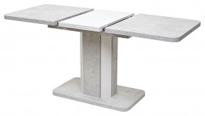 Стол STORK 120 Белый бетон/ Белый М-City в Златоусте - zlatoust.mebel24.online | фото 3