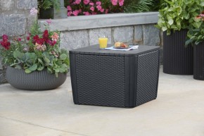 Стол-сундук Лузон Плюс (Luzon Plus Flat Wicker), графит в Златоусте - zlatoust.mebel24.online | фото 1