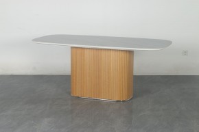 Стол TAMPA 180 цвет БЕЛЫЙ МРАМОР M326, керамика / Каркас OAK, ®DISAUR в Златоусте - zlatoust.mebel24.online | фото 10
