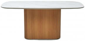 Стол TAMPA 180 цвет БЕЛЫЙ МРАМОР M326, керамика / Каркас OAK, ®DISAUR в Златоусте - zlatoust.mebel24.online | фото 9