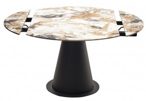 Стол TERAMO 135 GLOSS GRAND JADE SOLID CERAMIC, керамика, поворотн.механизм / Черный каркас, ®DISAUR в Златоусте - zlatoust.mebel24.online | фото 14