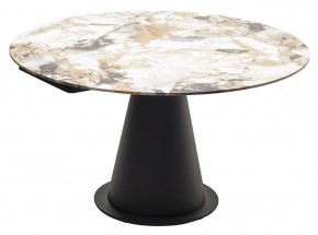 Стол TERAMO 135 GLOSS GRAND JADE SOLID CERAMIC, керамика, поворотн.механизм / Черный каркас, ®DISAUR в Златоусте - zlatoust.mebel24.online | фото 15