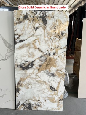 Стол TERAMO 135 GLOSS GRAND JADE SOLID CERAMIC, керамика, поворотн.механизм / Черный каркас, ®DISAUR в Златоусте - zlatoust.mebel24.online | фото 7