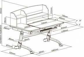 Стол учебный Amare II Blue в Златоусте - zlatoust.mebel24.online | фото 8