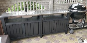 Столик для барбекю 415 Л (Unity Chef 415 L) графит в Златоусте - zlatoust.mebel24.online | фото 1