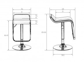 Стул барный DOBRIN CRACK, красный в Златоусте - zlatoust.mebel24.online | фото 2