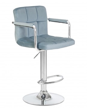 Стул барный DOBRIN KRUGER ARM, пудрово-голубой велюр (MJ9-74) в Златоусте - zlatoust.mebel24.online | фото 2