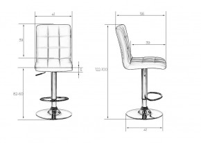 Стул барный DOBRIN KRUGER, чёрный в Златоусте - zlatoust.mebel24.online | фото 8