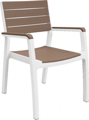 Стул c подлокотниками Гармония (Harmony armchair) белый-капучино в Златоусте - zlatoust.mebel24.online | фото 2